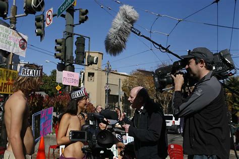 Nude Activists Cause A Stir At Protest In Castro