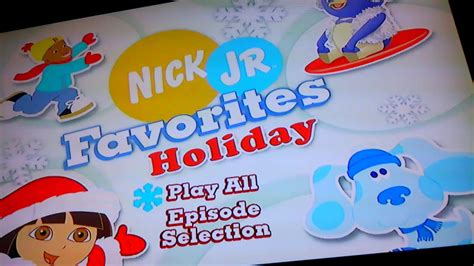 Nick Jr Favorites Holiday Youtube