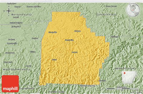 Savanna Style 3d Map Of Madison County