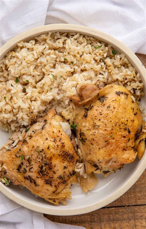 The Perfect Oven Baked Chicken And Rice Dinner Then Dessert