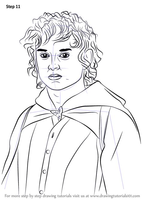 How To Draw Frodo Baggins From Lord Of The Rings Lord Of The Rings