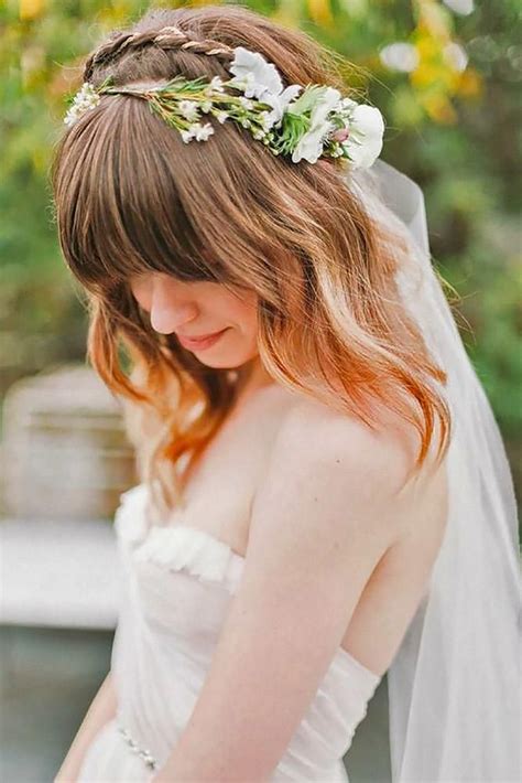 24 Chic Wedding Hairstyles With Bangs Hairstyles With Bangs 4