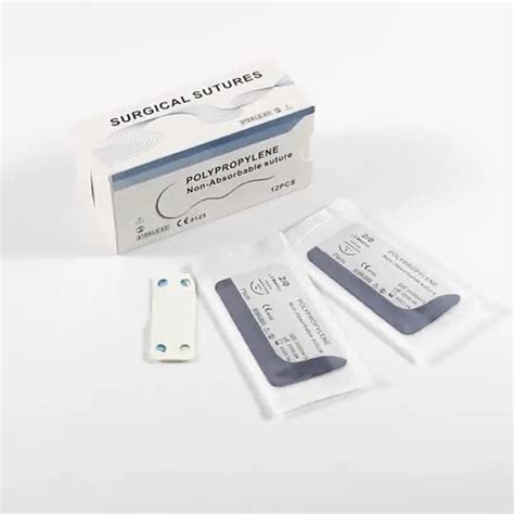 Medical Surgical Braided Silicone Coated Polyester Nonabsorbable Suture