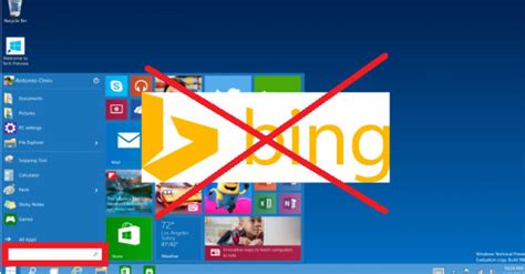 Instructions To Disable Turn Off Bing On Windows 10 Start Menu