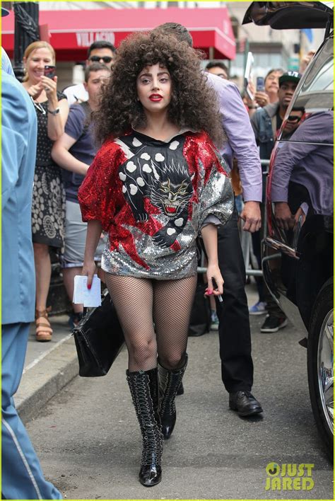 Lady Gaga Debuts Huge Curly Hair Wears No Pants In Nyc Photo 3129933