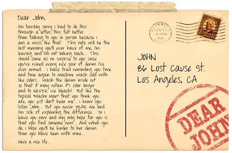 How To Write A Dear John Letter To Your Boyfriend Prosperitypro