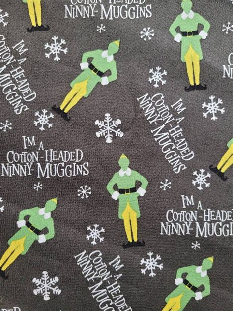 Elf The Movie Fabric Features Buddy Im A Etsy