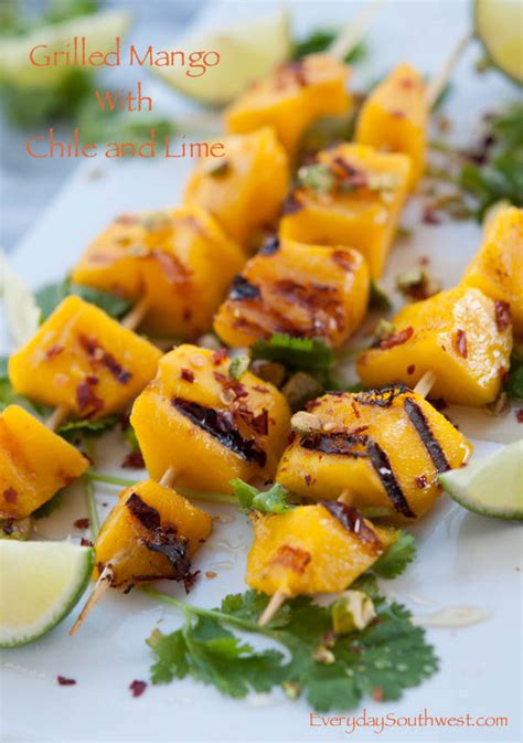 So really the only drawback is that it can be hard to come up with a side that can stand up to a bowl of chili. Grilled Mango with Honey and Pistachios Recipe - Everyday ...