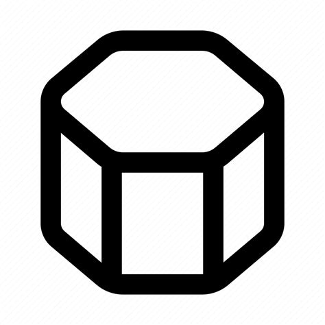 Hexagonal Prism Icon Download On Iconfinder On Iconfinder