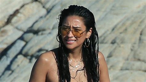 Shay Mitchell Goes Topless On The Beach In Greece See The Pic Entertainment Tonight