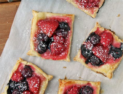 Mixed Berry Puff Pastry Tarts Emily Bites