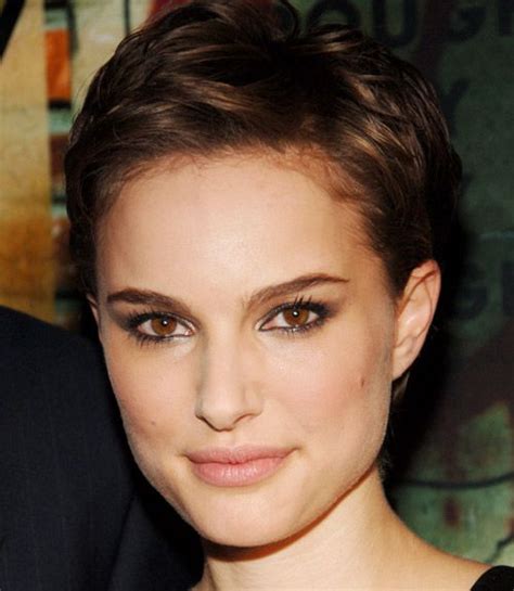 For Natalie Portman S Pixie Cut First Rough Dry Your Short Locks Away