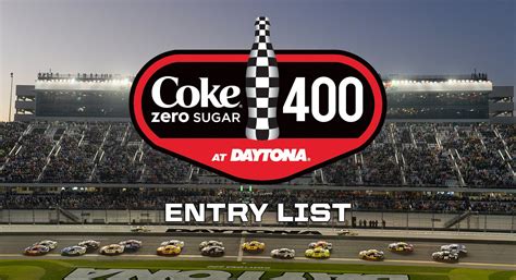 Brad keselowski opens as the +775 favorite to carry the checkered flag in the night race at daytona. Coke Zero Sugar 400 Entry List - Monster Energy Cup Series ...