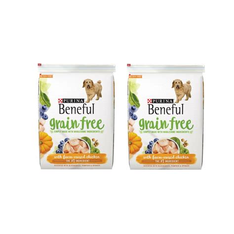Made with real beef, chicken or salmon, these small dog formulas are thoughtfully crafted without artificial colors, flavors, or preservatives. Purina Beneful GrainFree With Real FarmRaised Chicken ...