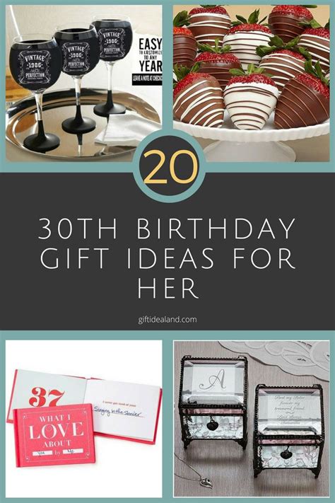 Our range of 30th birthday presents has something for everyone, from wonderful keepsake gifts, novelty. 20 Good 30th Birthday Gift Ideas For Women | 30th birthday ...