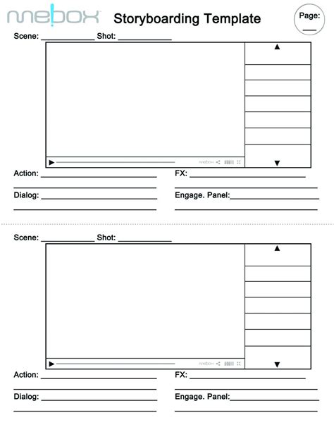 Storyboarding Template Templates At