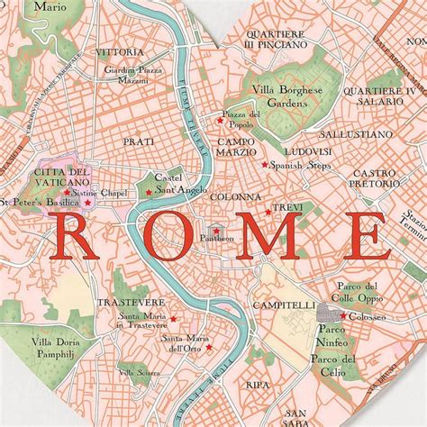 Mapa De Roma Roma Mapa 360 Lazio Italia