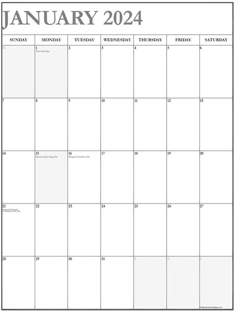 2024 2024 Calendar Printable Vertical 2024 Calendar Printable