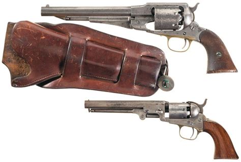 Two Civil War Era Percussion Revolvers A Remington New Model Army