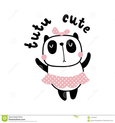 Cute Cartoon Adorable Panda Panda Bear Free Template Ppt Premium