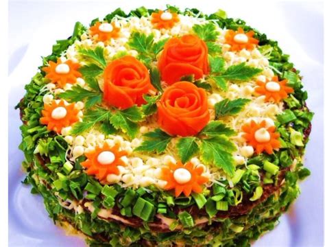 ️ ️ ️ Food Garnishes Savory Appetizer Salad Cake