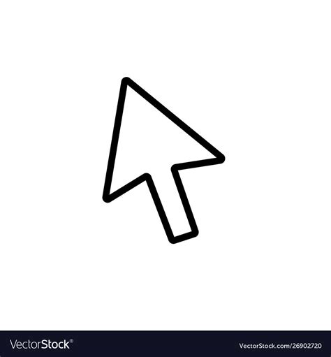 Mouse Cursor Symbol Arrow Click Pointer Vector Image