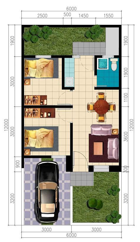 desain rumah ukuran  meter desain rumah modern