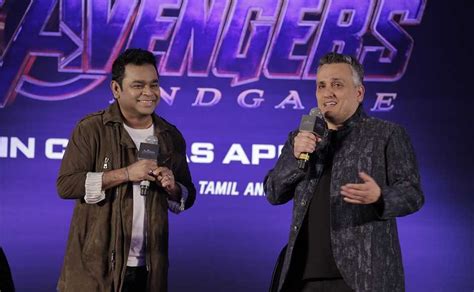 Avengers Endgame Co Director Joe Russo Ar Rahman Attend Launch Of New Marvel Anthem In Mumbai