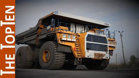 The Top Ten Largest Dump Trucks In The World Youtube