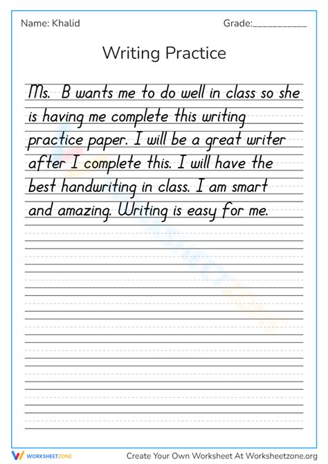 Free Printable Aesthetic Handwriting Practice Sheets