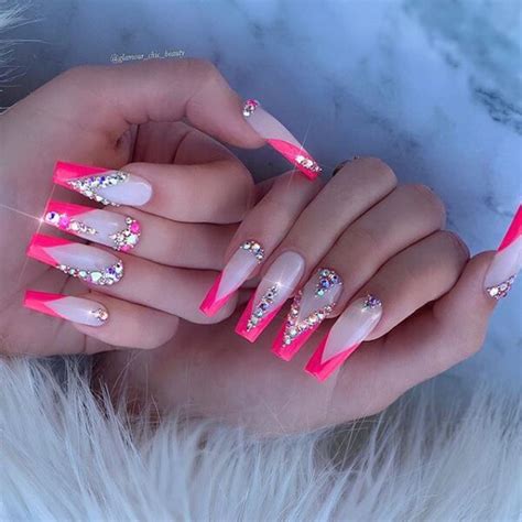 38 Stunning Coffin Nails With Diamonds Inspired Beauty