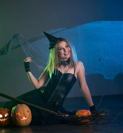 Young Woman Witch Conjures Stock Image Image Of Mysterious 127860875