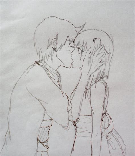 How To Draw Couple Kissing Anime Anime Kiss S Tenor