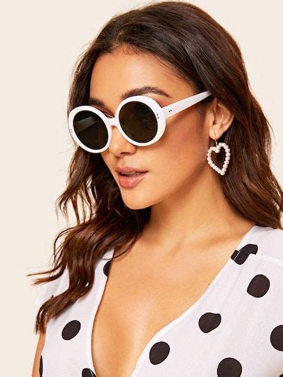 Two Tone Round Lens Sunglasses Round Lens Sunglasses Sunglasses Mirrored Lenses Sunglasses