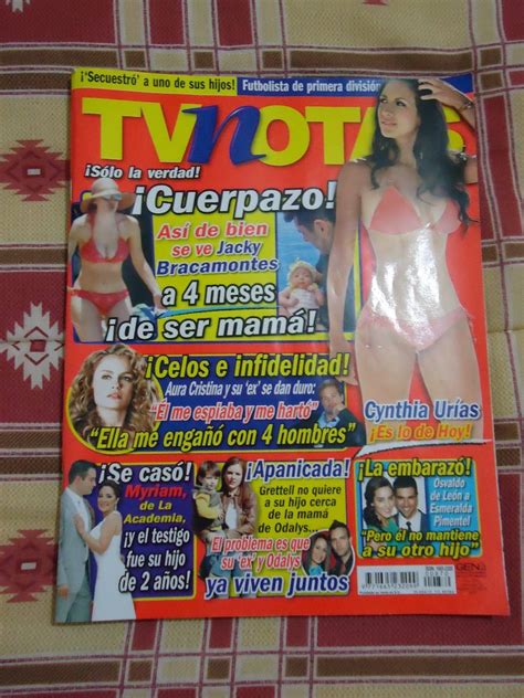 Laura bozzo compite por ser la más fea de la televisión. Revista Tv Notas Portada Gretel Valdez Poster Cinthia ...