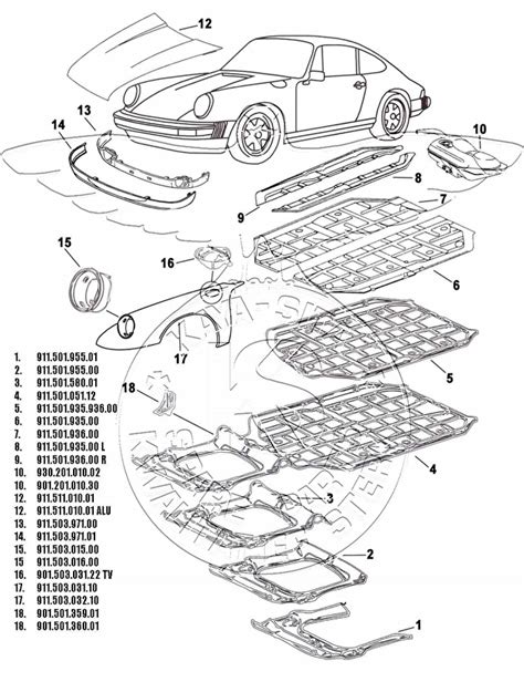 Porsche Body Parts 911 27 32 L 1978 1989 Porsche Parts Kaya Sita