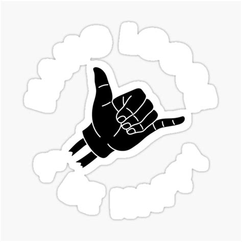 Hang Loose Sticker For Sale By Fabien P Redbubble