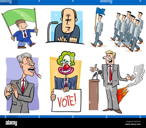 Conjunto De Política Y Político Conceptos De Dibujos Animados Fotografía De Stock Alamy
