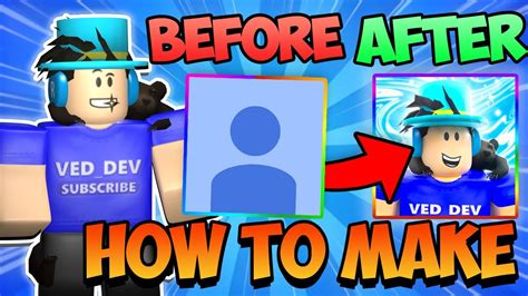 How To Make A Free Roblox Profile Picture Youtube