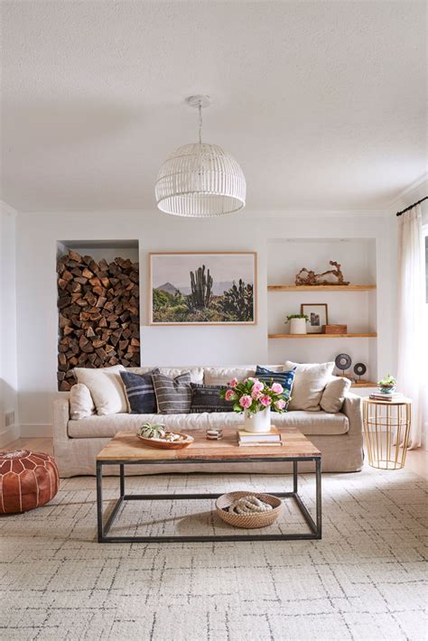 Modern Rustic Living Room Coffee Table Design