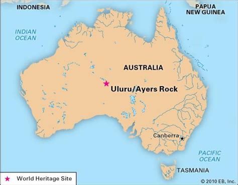 Uluruayers Rock Location Map And Facts