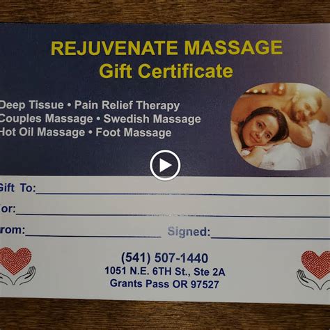 Rejuvenate Massage Massage Therapist In Grants Pass