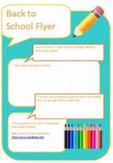 Photos of Back To School Night Flyer Template Free