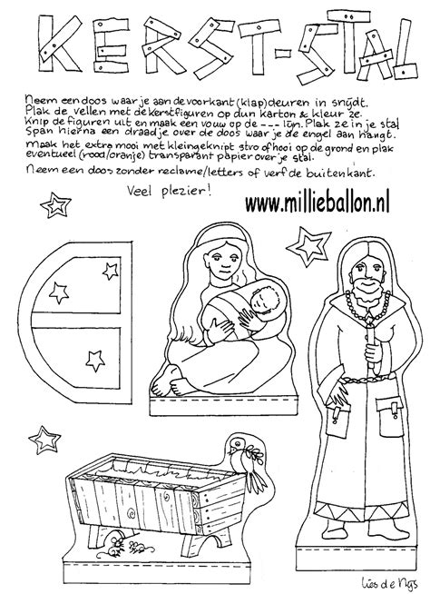 Kijkdoosfiguren printen / decor stickers nostalgiske harer papir, 3 ark (10 pakk. Kleurplaat Kijkdoos • Kidkleurplaat.nl