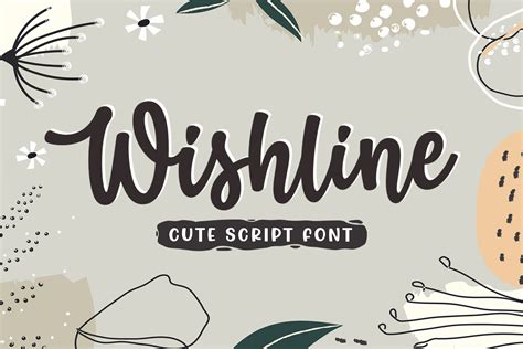 Wishline Cute Script Font By Subectype