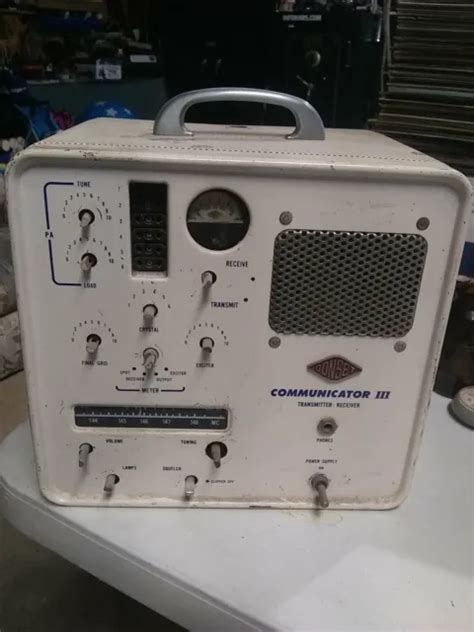 Gonset Communicator Iii Transmitter Receiver Vintage Amature Radio Untested 4999 Picclick
