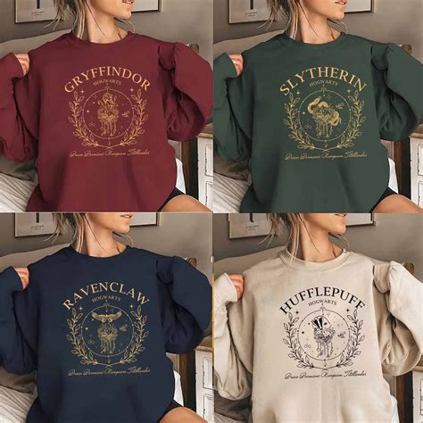 Vintage Hogwarts Sweatshirts Hogwarts House Sweatshirt Etsy Canada