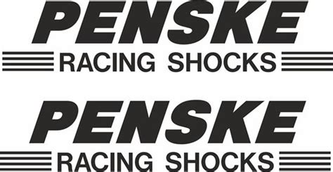 Zen Graphics Penske Racing Shocks Track And Street Race Sponsor Logo