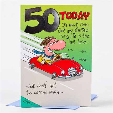 These many pictures of male 50th birthday cards list may become your inspiration and informational purpose. 50th Birthday Card - Red Convertible - Only 59p