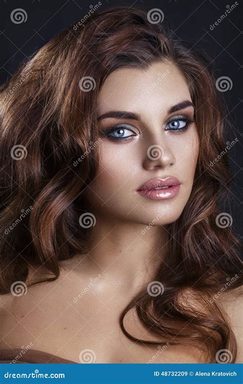 Fashion Glamour Makeup Beauty Model Girl With Glamor Make Up A Stock